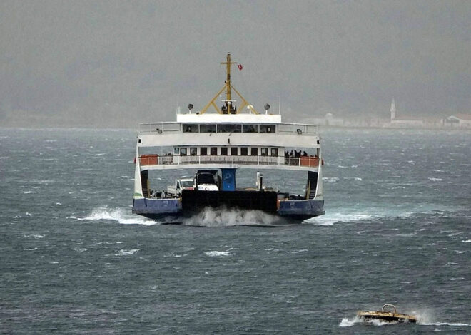 Çanakkale Boğazı’nda bazı feribot seferleri iptal edildi